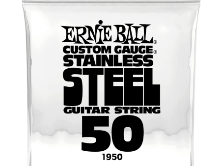 Ernie Ball 1950EB Custom Gauge Stainless Steel Wound Electric Guitar String - 0.050 Online Hot Sale