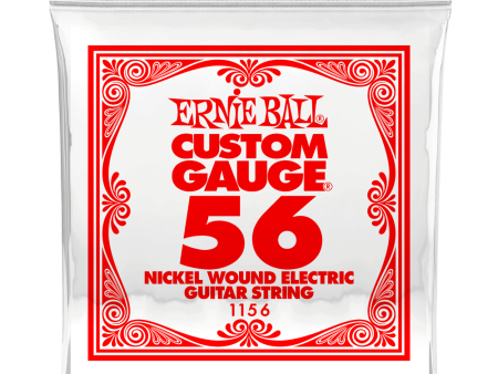 Ernie Ball 1156EB Nickel Wound Electric Custom Gauge Electric Guitar String - 0.056 Discount