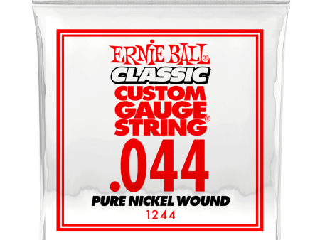 Ernie Ball 1244EB Classic Pure Nickel Wound Custom Gauge Electric Guitar String - 0.044 Cheap