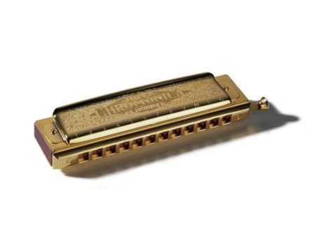 Hohner 270BX-GOLD Super Chromonica Gold Harmonica - Key of C For Sale