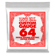 Ernie Ball 1164EB 3-Pack Nickel Wound Electric Custom Gauge Electric Guitar Strings - 0.064 For Discount