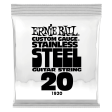 Ernie Ball 1920EB Custom Gauge Stainless Steel Wound Electric Guitar String - 0.020 Hot on Sale