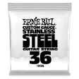 Ernie Ball 1936EB Custom Gauge Stainless Steel Wound Electric Guitar String - 0.036 on Sale