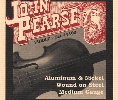 John Pearse JP3510 Aluminum & Nickel Wound on Steel Fiddle Strings - Medium Gauge For Sale