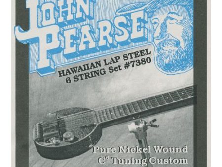 John Pearse JP7380 Pure Nickel Wound 6-String Hawaiian Lap Steel Guitar Strings - C6 Tuning Discount