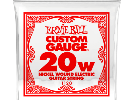 Ernie Ball 1120EB Nickel Wound Electric Custom Gauge Electric Guitar String - 0.020 For Cheap