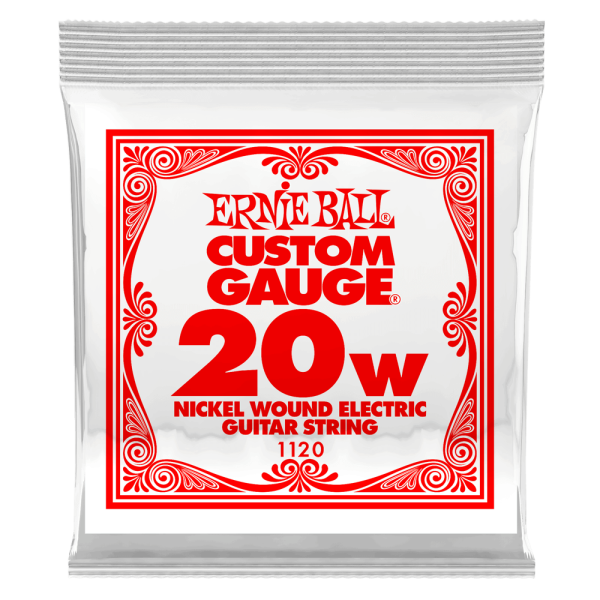 Ernie Ball 1120EB Nickel Wound Electric Custom Gauge Electric Guitar String - 0.020 For Cheap