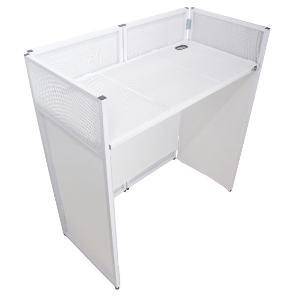 ProX XF-VISTAWHMK2 Vista DJ Booth Facade Table Station - White Sale