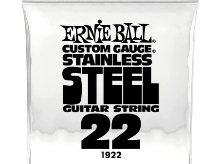 Ernie Ball 1922EB Custom Gauge Stainless Steel Wound Electric Guitar String - 0.022 Cheap