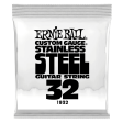 Ernie Ball 1932EB Custom Gauge Stainless Steel Wound Electric Guitar String - 0.032 Discount