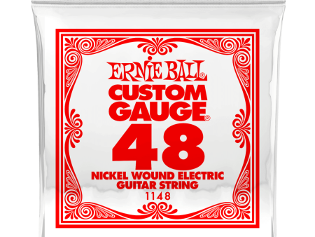 Ernie Ball 1148EB Nickel Wound Electric Custom Gauge Electric Guitar String - 0.048 Supply