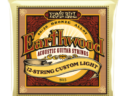 Ernie Ball 2013EB Earthwood Custom Light 80 20 12-String Acoustic Guitar Strings - 10-48 For Cheap