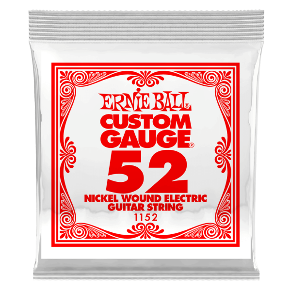 Ernie Ball 1152EB Nickel Wound Electric Custom Gauge Electric Guitar String - 0.052 For Sale