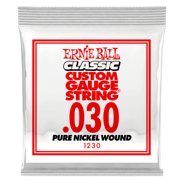 Ernie Ball 1230EB Classic Pure Nickel Wound Custom Gauge Electric Guitar String - 0.030 Online