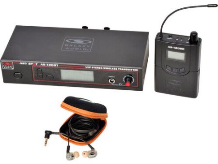 Galaxy Audio AS-1210 Personal Wireless In-Ear Monitor System with 1 Receiver & EB10 Earbuds (D: 584 to 607) Online