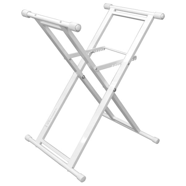 Odyssey LTBXSWHT - White Heavy-Duty X-Stand for DJ Coffins and Controller Cases Supply