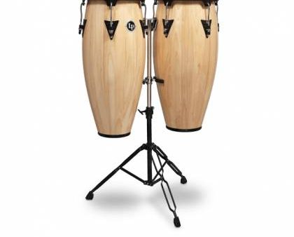 Latin Percussion LPA646-AW Aspire Conga Set Double Stand - Natural Online