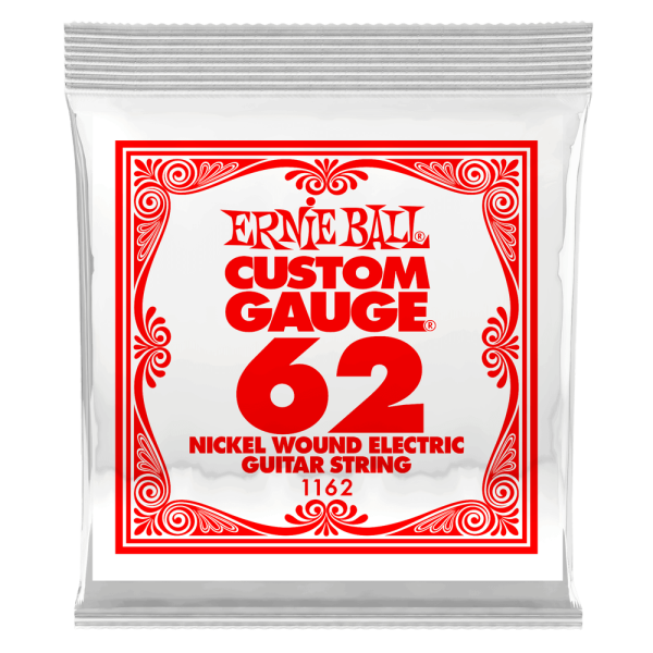 Ernie Ball 1162EB Nickel Wound Electric Custom Gauge Electric Guitar Strings - 0.062 on Sale