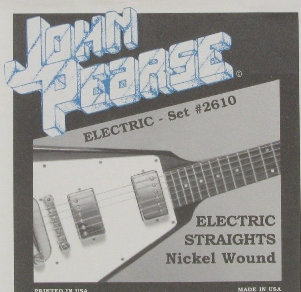 John Pearse JP2610 Electric Guitar Strings - Electric Straights Sale