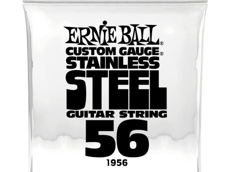 Ernie Ball 1956EB Custom Gauge Stainless Steel Wound Electric Guitar String - 0.056 Hot on Sale