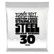 Ernie Ball 1930EB Custom Gauge Stainless Steel Wound Electric Guitar String - 0.030 Fashion