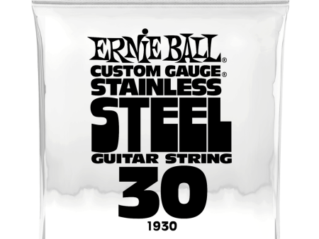 Ernie Ball 1930EB Custom Gauge Stainless Steel Wound Electric Guitar String - 0.030 Fashion