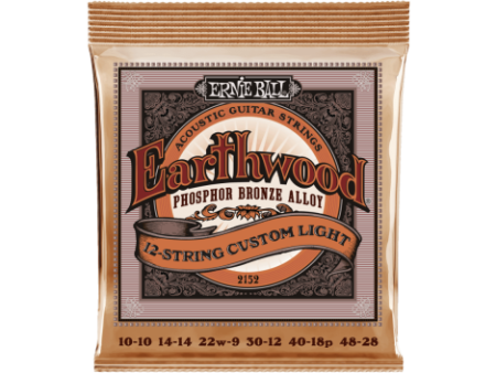 Ernie Ball 2152EB Earthwood Custom Medium Phosphor Bronze 12-String Acoustic Guitar Strings - 10-48 Fashion