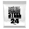 Ernie Ball 1924EB Custom Gauge Stainless Steel Wound Electric Guitar String - 0.024 Online Hot Sale