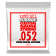 Ernie Ball 1252EB Classic Pure Nickel Wound Custom Gauge Electric Guitar String - 0.052 Cheap