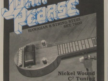 John Pearse JP7600 Nickel Wound 8-String Hawaiian Lap Steel Guitar Strings - C7 Tuning on Sale