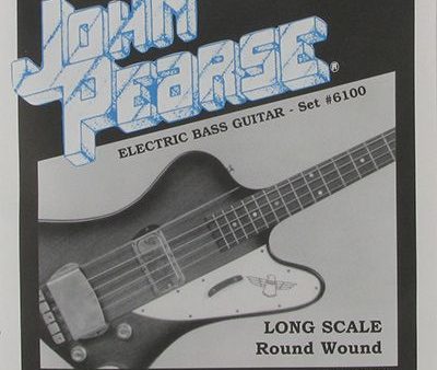 John Pearse JP6100 Nickel Round Wound Electric Bass Guitar - Medium Online Sale