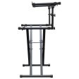 Odyssey LTBXS2 - Black Heavy-Duty Two Tier X-Stand for DJ Coffins and Controller Cases Fashion