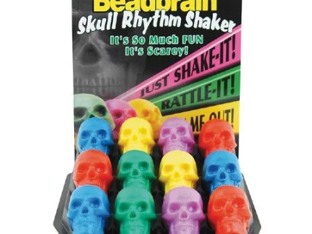 Grover BB12A Beadbrain Skull Rhythm Shaker - 12 Pack Assorted Colors Fashion