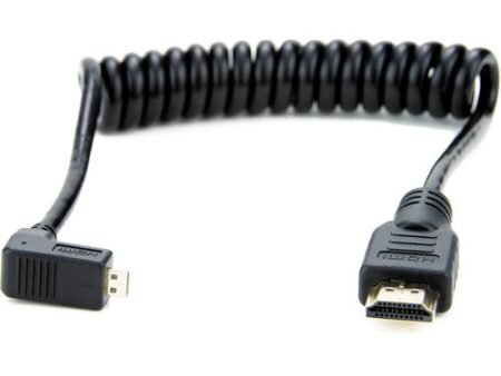 Atomos ATOM-CAB007 Right-Angle Micro To Full Hdmi Coiled Cable Online