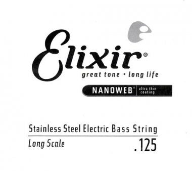 Elixir 13426 Nanoweb Stainless Steel Electric Bass String - .125 Fashion