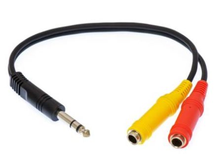 Link Audio AA27Y 1 4 TRS Male to 2x 1 4 TRS Female Headphone Splitter Y-Cable For Discount