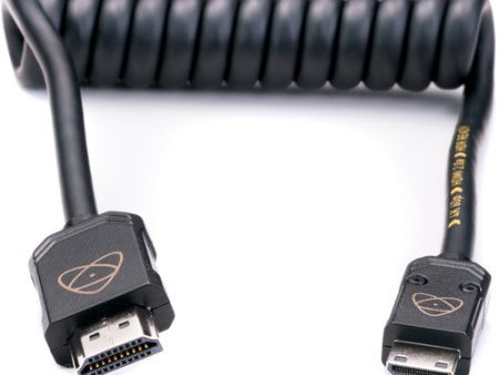 Atomos ATOM-4K60C3 Atomflex Hdmi (Type-A) Male To Mini-Hdmi (Type-C) Male Coiled Cable For Sale