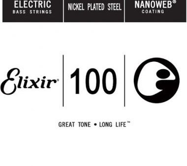 Elixir 15400 Nanoweb Coated Electric Bass String - .100 Online now