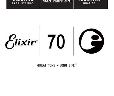 Elixir 15370 Nanoweb Coated Electric Bass String - .070 For Cheap