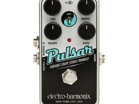 Electro-Harmonix NANO PULSAR Variable Shape Stereo Tremolo Pedal For Sale