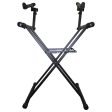 Odyssey LTBXS2 - Black Heavy-Duty Two Tier X-Stand for DJ Coffins and Controller Cases Fashion