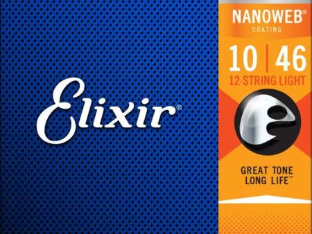 Elixir 12450 Nanoweb Electric Guitar Strings - .010-.046 Light 12-String Sale