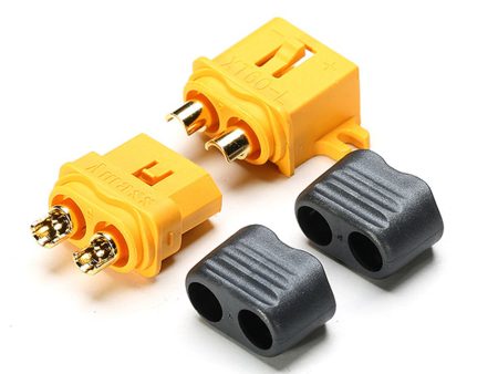 Amass Fixed XT60-L Plug Connector With Sheath Housing Male & Female 10 Pair for RC Airplane on Sale